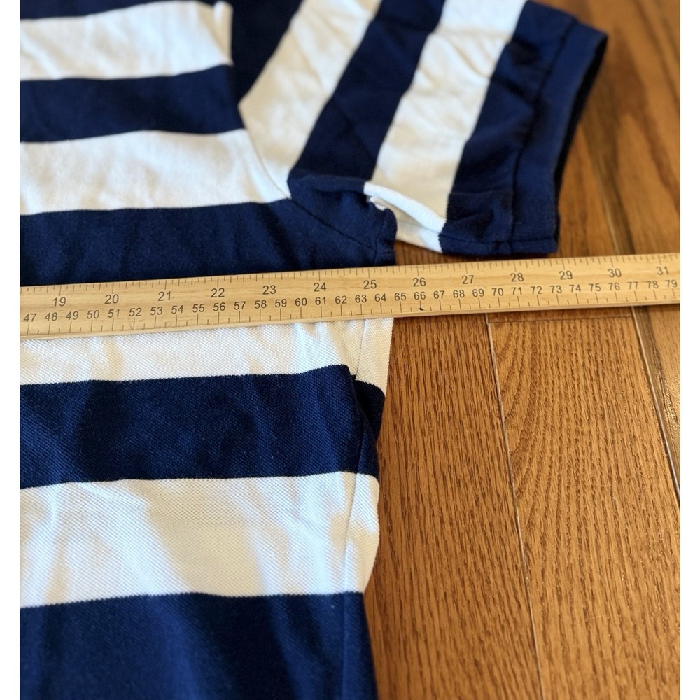 Polo Ralph Lauren Men's Polo Shirt Navy And White Stripes Pony Logo Size XXL - Picture 7 of 7